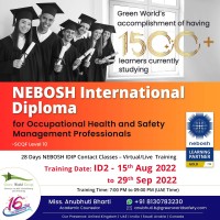 Register now for NEBOSH IDip course in Jammu Kashmir